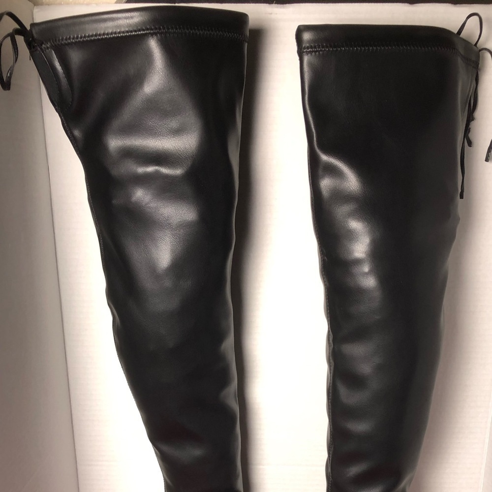 TOP Moda Black Over-the-Knee Boots - Picture 9 of 15
